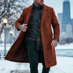 New Winter Men's Wool Blend Extended-Length Super Long Trench Coat Business Casual Streetwear Hybrid Warm Outdoor Jacket for Men