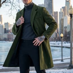 New Winter Men's Wool Blend Extended-Length Super Long Trench Coat Business Casual Streetwear Hybrid Warm Outdoor Jacket for Men