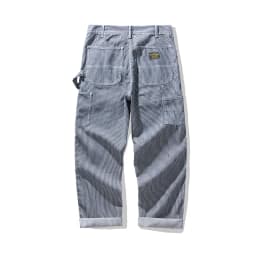 3903 Good Quality Striped Jeans For Man Multi Pockets Cargo Style Straight Casual Loose Trendy Streetwear Boyfriend Denim Pants