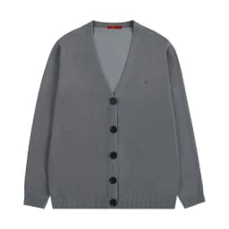 CH Women's V-Neck Knit Cardigan Long Sleeve Button Front Soft Casual Sweater Jacket for Office Daily Wear