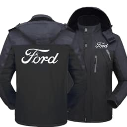 NEW Wintertime Men Ford logo Windbreak cotton Thick Warm Windproof 11Coats Male Hooded Anorak Jackets65