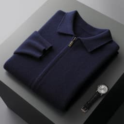 MVLYFLRT Men's 100% Merino Wool Two-Piece Suit Zipper Cardigan And Elastic Waist Pants Casual Warm Autumn Winter Clothing Set...