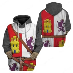 Medieval Templar Knight Graphic Hoodie Men Funny Cosplay Costume Streetwear 3d Printed Uniform Hoodies Fashion Hooded Pullover