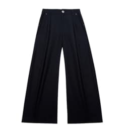 Mauroicardi Spring Autumn Long Loose Casual Black Flowy Soft Pleated Baggy Wide Leg Pants Men with High Waist Korean Fashion2024