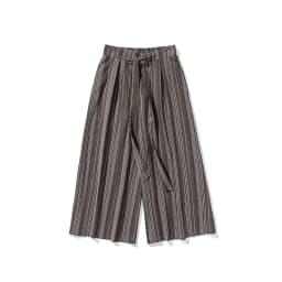 Striped Pants Men's Cotton Linen Comfortable Breathable Wide Leg Trousers Kimono Japanese Samurai Casual Loose Fashion Pants Men