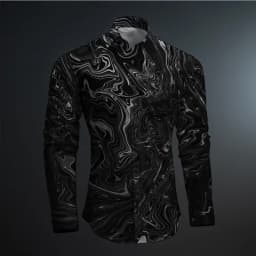 2024 New Geometry 3D Printing Color Block Abstract Fashion Casual Men's Shirt Party Street Spring and Autumn Lapel Long Sleeve