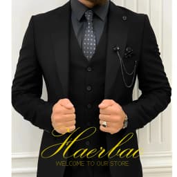 Wedding Tuxedos Men Suit Peak Lapel Terno Masculino Slim Fit Groom Prom Man Blazer Custom 3 Pieces Jacket Pant Vest Dark Green