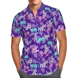 Men's Tokyo Breeze Shirt Anime Green 3D Hawaiian Print Oversized 5XL Short Sleeve Beach Social
