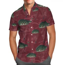 Men's Tokyo Breeze Shirt Anime Green 3D Hawaiian Print Oversized 5XL Short Sleeve Beach Social