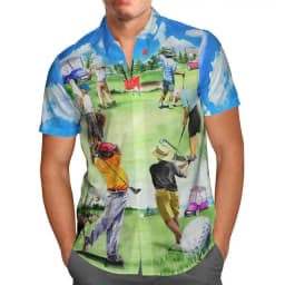 Men's Tokyo Breeze Shirt Anime Green 3D Hawaiian Print Oversized 5XL Short Sleeve Beach Social