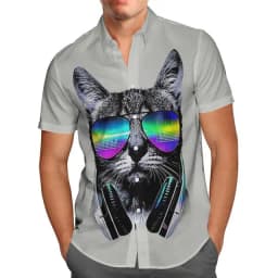 Men's Tokyo Breeze Shirt Anime Green 3D Hawaiian Print Oversized 5XL Short Sleeve Beach Social