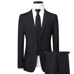 Suit S-7XL (Blazer+Pants) Men Korean Version of Slim-fit Work Clothes Solid Color Fashion Business Casual Wedding Gentleman Suit