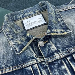 Spring and autumn new heavy old worn Denim splash-ink paint point men's casual denim jacket short