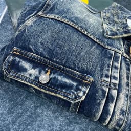 Spring and autumn new heavy old worn Denim splash-ink paint point men's casual denim jacket short