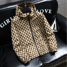 Autumn Fashion Casual Hooded Jacket for Men Korean Plaid Business Windproof Coats Trendy Versatile Streetwear Men Clothing 2025