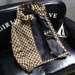 Autumn Fashion Casual Hooded Jacket for Men Korean Plaid Business Windproof Coats Trendy Versatile Streetwear Men Clothing 2025
