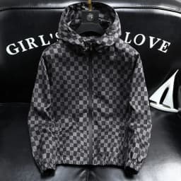 Autumn Fashion Casual Hooded Jacket for Men Korean Plaid Business Windproof Coats Trendy Versatile Streetwear Men Clothing 2025