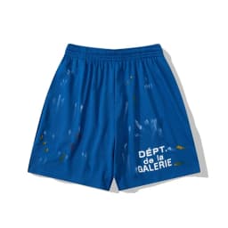 GALLERY DEPT Ink-splashed letter-printed American loose-fitting casual mesh shorts