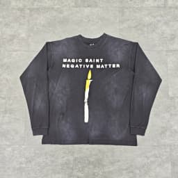 Yao Fashion Saint OF Michael Long Sleeve Tops Tee Vintage Oversize Baggy Graphics Print Streetwear Trend Luxury T Shirt For Men