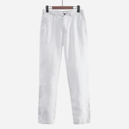 100% Linen Brand Pants Men Fashion Solid 4Color Pants Mens Casual Flax Trousers Male 38 Pantalones Broek Un Pantalon Pantaloni