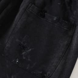 Graffiti Solied SSSAINT LOUIS Hole Damaged Casual Sweatpants Men Women Washed Distressed Loose Straight Track Pants Trousers