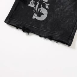 Graffiti Solied SSSAINT LOUIS Hole Damaged Casual Sweatpants Men Women Washed Distressed Loose Straight Track Pants Trousers