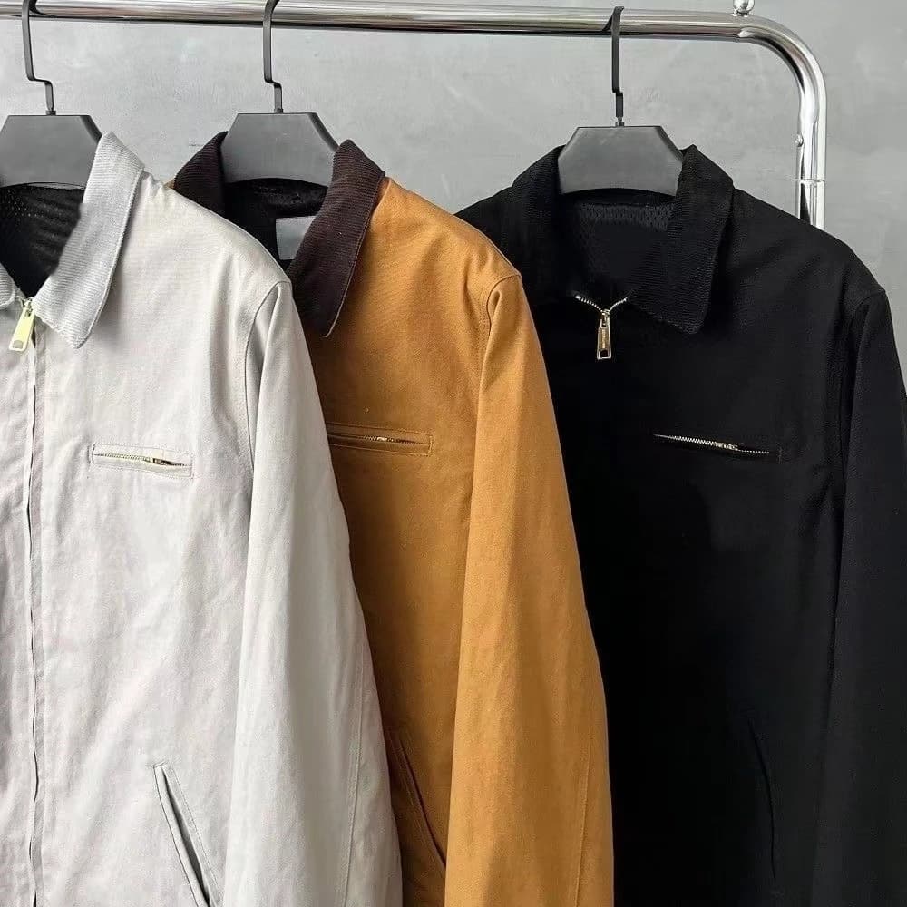 2026 NEW J97  men's jackets and light coats jackets NEW vintage jacket Mesh lined workwear jacket Detroit jacket US size S-XL