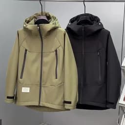 Extra Big Size 13XL Men's Autumn Jacket Hooded Zip Up Waterproof Windbreaker Coat Male Plus Large Fleece Fishing 4xl 5xl 6xl 7xl