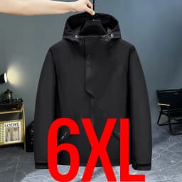 Extra Big Size 13XL Men's Autumn Jacket Hooded Zip Up Waterproof Windbreaker Coat Male Plus Large Fleece Fishing 4xl 5xl 6xl 7xl