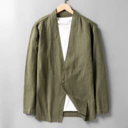Cotton 30%, Hemp 70%, Blazer Men Fashionable Business Gentleman Casual Gathering Trendy Versatile and Breathable Relaxed Blazer