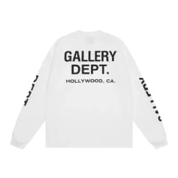 Gallery Dept Monogram Print Waffle Long Sleeve T-Shirt