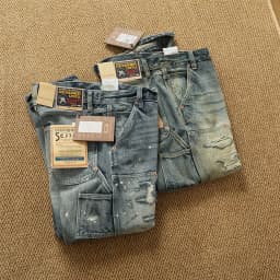 High OZ Heavy Duty Work Jeans Men's Patch Oil Dirty Wash Heavy Industry Washable Lumberjack Pants