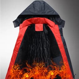 Bat pattern Men's thick windproof coat for warmth and protection against cold suitable for extremely cold weather jacket hoodies