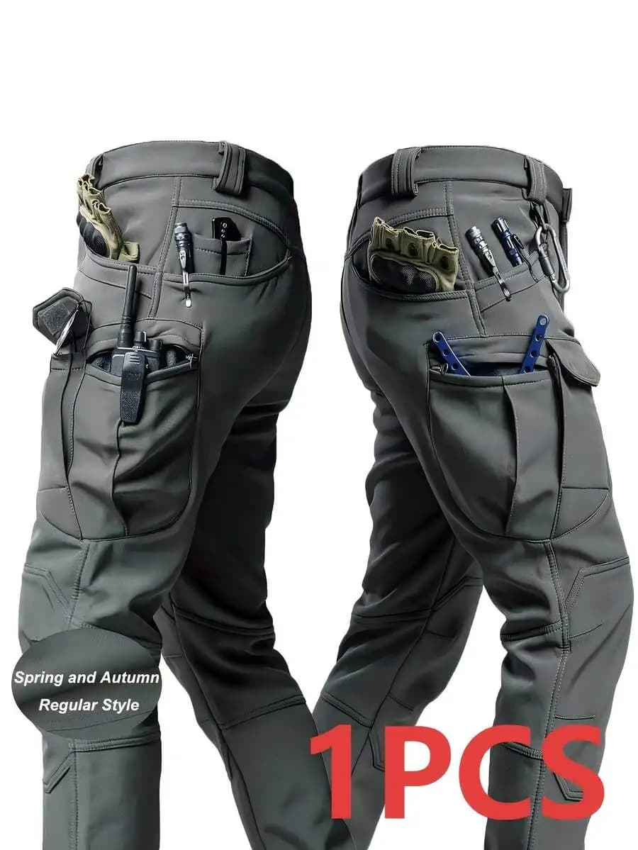 Men's Spring Autumn City Cargo Elastic Pants Trekking Hiking Camping Climbing Running Sports Cycling Work Outdoor Trousers