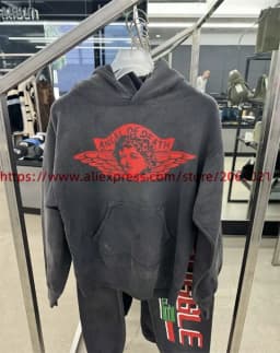 Washed Angel Saint Hoodie Men Women Damaged Pullovers Hooded
