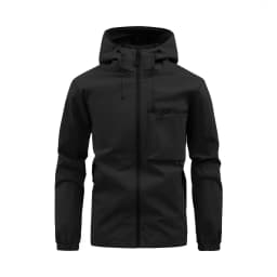 Men Spring Autumn Hooded Jacket Waterproof Outdoor Windbreaker Casual Zip Up Pocket Coat Outerwear