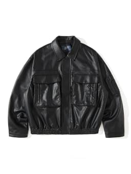 Mauroicardi Spring Autumn Vintage Cool Black Brown Soft Pu Leather Moto Jacket Men Zipper Pockets Luxury Designer Cargo Clothes