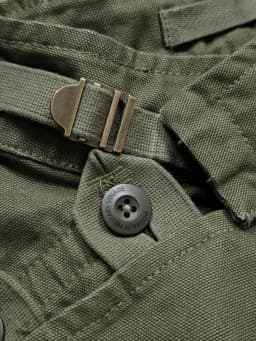 Swedish Motorcycle Jacket, Men's Retro Military Green Casual Cropped Jacket, 100% Cotton Canvas Workwear Asymmetric Safari Style