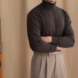 Mr. Deer San British Commuter Daily 30% Wool High Neck Slim Fit Sweater All-match Warm Base Sweater for Men