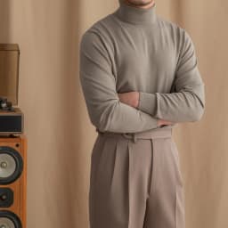 Mr. Deer San British Commuter Daily 30% Wool High Neck Slim Fit Sweater All-match Warm Base Sweater for Men