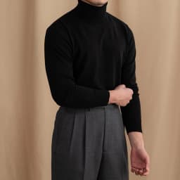Mr. Deer San British Commuter Daily 30% Wool High Neck Slim Fit Sweater All-match Warm Base Sweater for Men