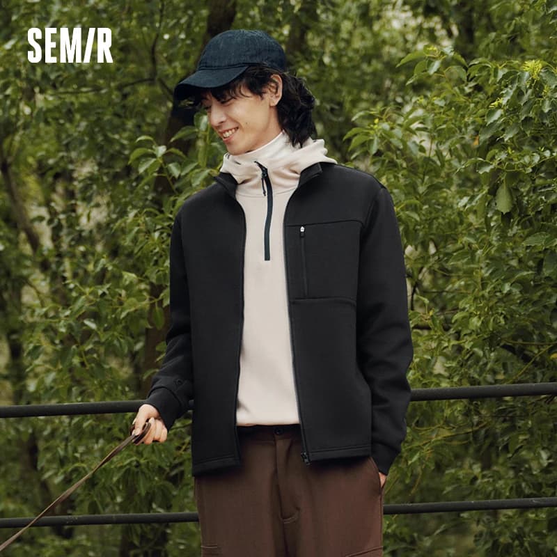 Semir Men Jacket Triple Layer Hooded Multifunction Outdoor Utility Layer Waterproof Windproof Autumn Outerwear 2026