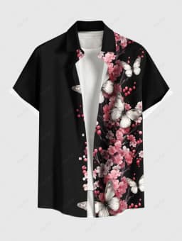 Summer Fashion Men's Hawaiian Shirt 3D Printing Short Sleeved Button Down Lapel Shirts Oversized Tops Casual Aloha Shirts