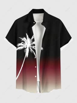 Summer Fashion Men's Hawaiian Shirt 3D Printing Short Sleeved Button Down Lapel Shirts Oversized Tops Casual Aloha Shirts