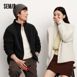 Semir Fleece Jacket Unisex 2025 Autumn Winter New Stand Collar Fleece Warm Liner Men's & Women's Clothing