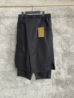 TOP-YAMAMOTO double-layered deconstructed caprix pants, Wang Yibo's same style pure cotton capsule shorts for men