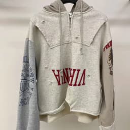 Protocol Reverse Stitching Zipper Sweatshirts High Quality Age Damage Sweatshirts Hoodies Men's Women's Coats