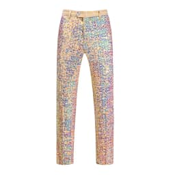 2024 Gold Sequined Mens Suit Two Piece,Wedding Party Dress Jacket and Trousers,Asian Size Mens Stage Performance Sets, 2024 New