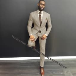 Classy Burgundy Wedding Mens Suits Slim Fit Bridegroom Tuxedos For Men Two Pieces Groomsmen Suit Formal Business Jackets