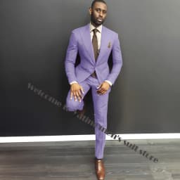 Classy Burgundy Wedding Mens Suits Slim Fit Bridegroom Tuxedos For Men Two Pieces Groomsmen Suit Formal Business Jackets